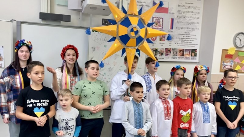 Vystoupení ukrajinských žáků na 1. stupni