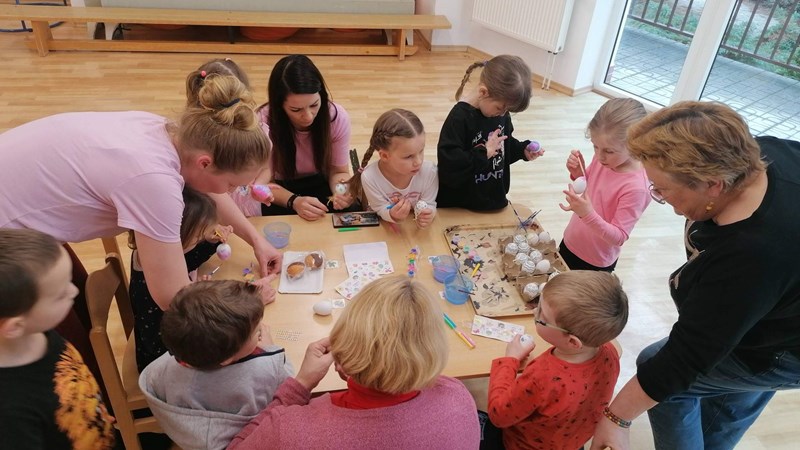 Jarně-velikonoční tvoření u Hvězdiček