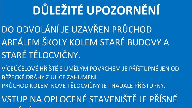 Důležité upozornění