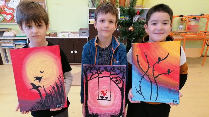 Projekt „Malý výtvarník“ – práce a malba akrylovými barvami
