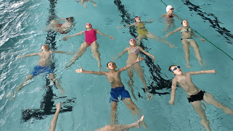 Krokodýli ve velkém bazéně