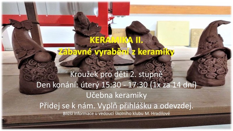 Kroužek Keramika II. - 2. pololetí