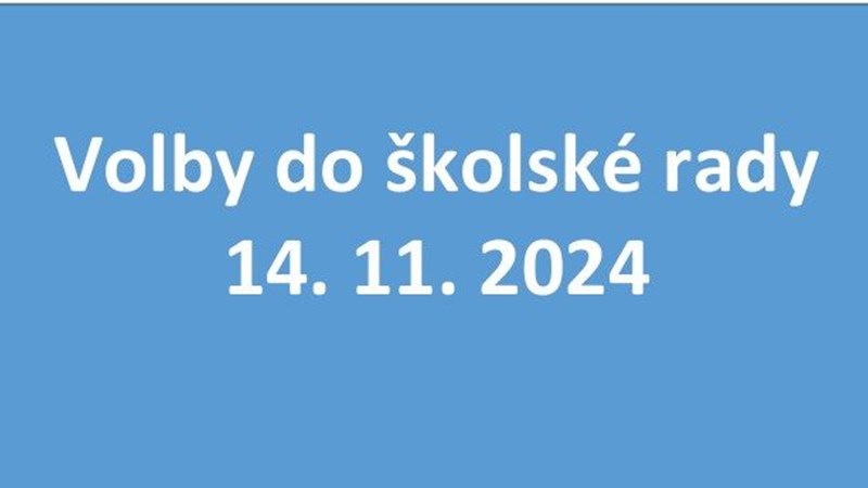 Volby do školské rady základní školy