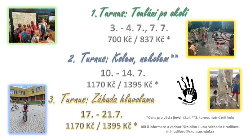 Příměstské tábory 2023