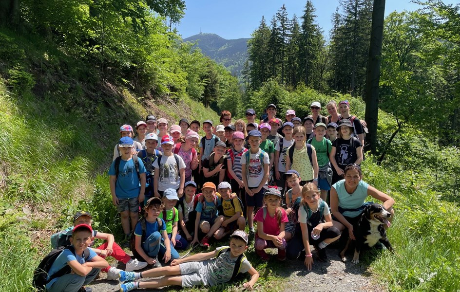 Škola v přírodě - Výstup na Lysou horu